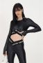 Versace Jeans Couture Upgrade je garderobe met stijlvolle longsleeve Black Dames - Thumbnail 4