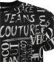 Versace Jeans Couture Katoenen Doodle Logo T-Shirt Zwart Black Heren - Thumbnail 4