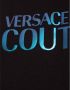 Versace Jeans Couture Iris Logo T-Shirt Stijlvolle heren katoenen shirt Black Heren - Thumbnail 2