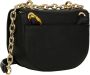 Versace Jeans Couture Ronde Schoudertas met Bedrukte Sjaal Detail en Gouden Logo Black Dames - Thumbnail 9