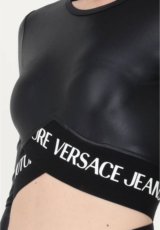 Versace Jeans Couture Top Black Zwart Dames