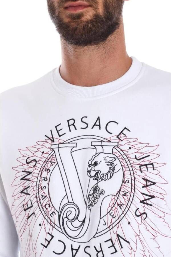 Versace Jeans Couture Trainingsshirt Blijf warm en stijlvol White Heren