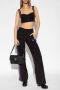 Versace Jeans Couture Elegante broek met rechte pijpen en logo detail Black Dames - Thumbnail 4