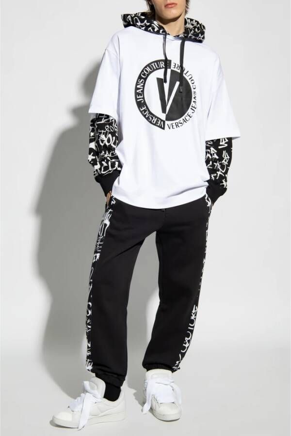 Versace Jeans Couture Bedrukte sweatpants Zwart Heren