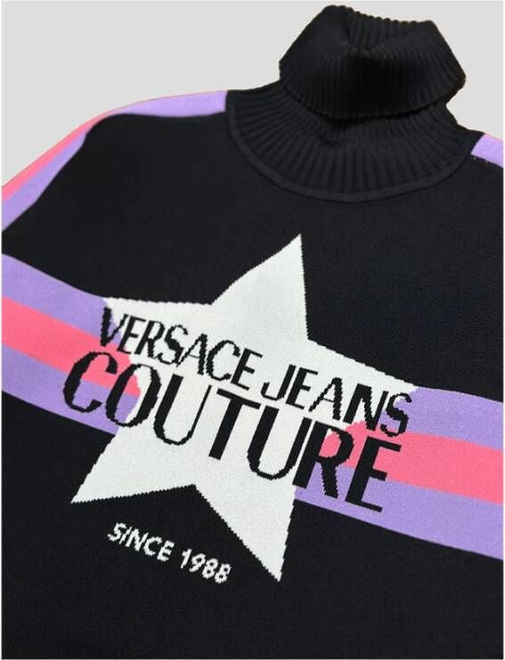 Versace Jeans Couture Turtlenecks Zwart Dames