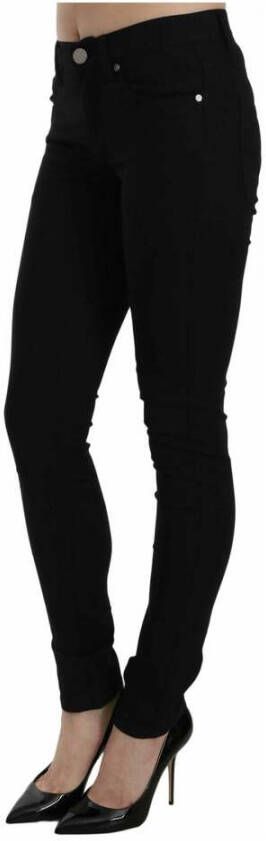 Versace Jeans Couture Versace Jeans Black Slim-Fit broek Zwart Dames