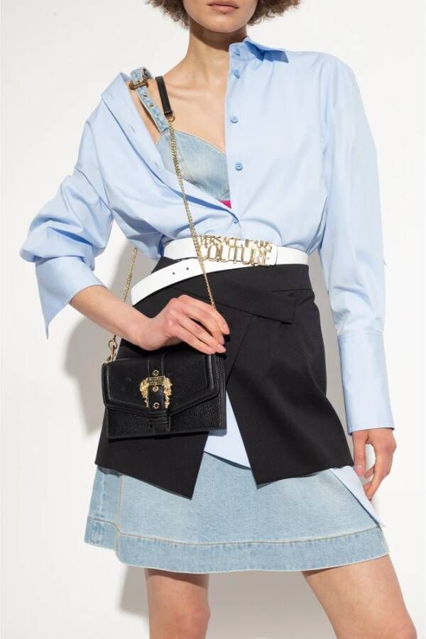 Versace Jeans Couture Portemonnee met ketting Zwart Dames