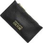 Versace Jeans Couture Zwarte Leren Kaarthouder met Metalen Logo Black Heren - Thumbnail 2