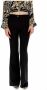 Versace Jeans Couture Pantalone bootcut con tasche laterali e zip donna Nero Zwart Dames - Thumbnail 4