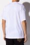 Versace Jeans Couture Wit Crewneck T-Shirt met Gedurfd Grafisch Print White Heren - Thumbnail 4
