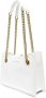 Versace Jeans Couture Witte Leren Schoudertas met Gouden Details White Dames - Thumbnail 5