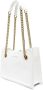 Versace Jeans Couture Witte Leren Schoudertas met Gouden Details White Dames - Thumbnail 3