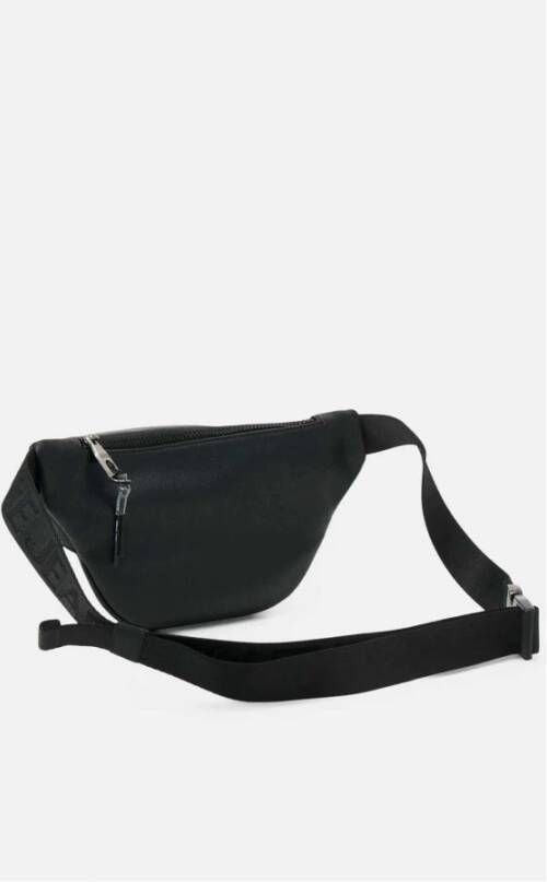 Versace Jeans Couture Zilveren Logo Heuptas Uniek Zwart Heren