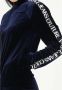 Versace Jeans Couture Velvet Zip-Through Sweatshirt Hoodie Blue Dames - Thumbnail 4