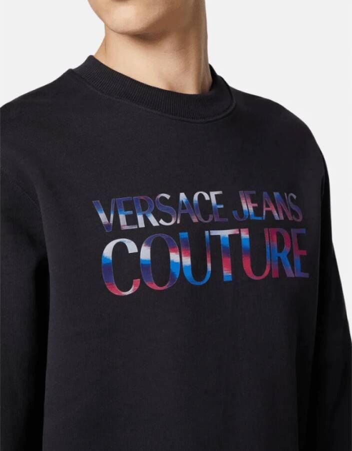 Versace Jeans Couture Zwart Logo Sweatshirt XS Zwart Heren