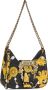 Versace Jeans Couture Zwarte Barok Print Hobo Schoudertas met Afneembare Band Black Dames - Thumbnail 4