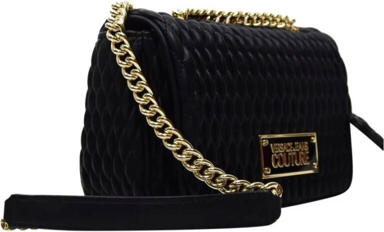 Versace Jeans Couture Zwarte Crossbody Tas voor Dames Zwart Dames