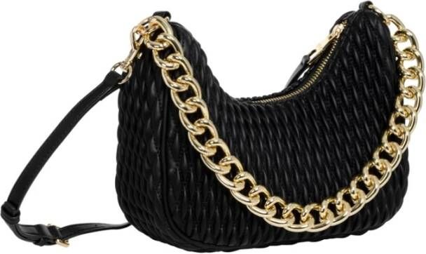 Versace Jeans Couture Zwarte Hobo Tas voor Dames Zwart Dames