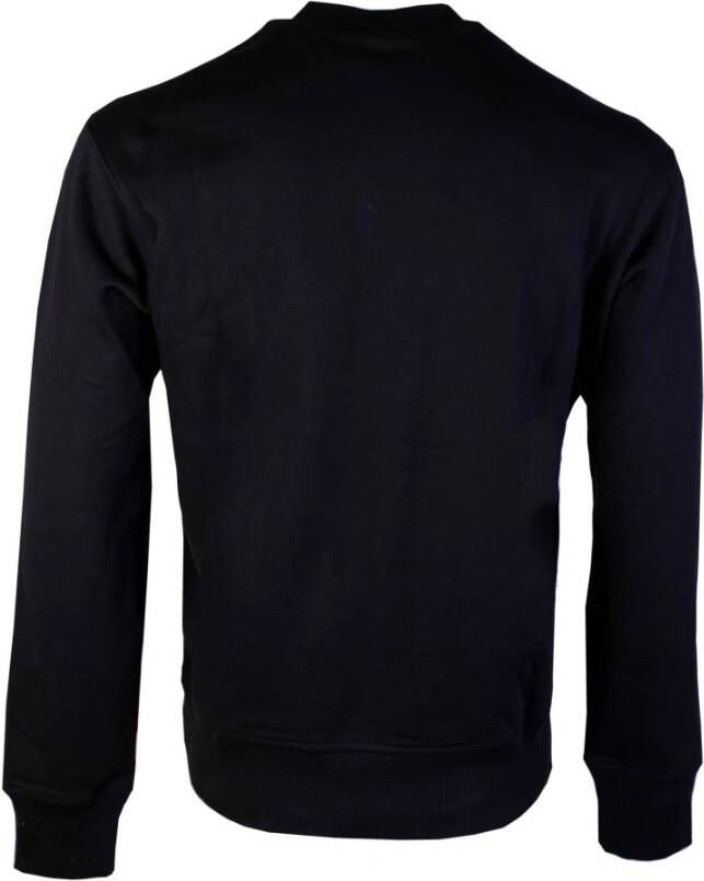 Versace Jeans Couture Zwarte Katoenen Galaxy Sweatshirt Zwart Heren