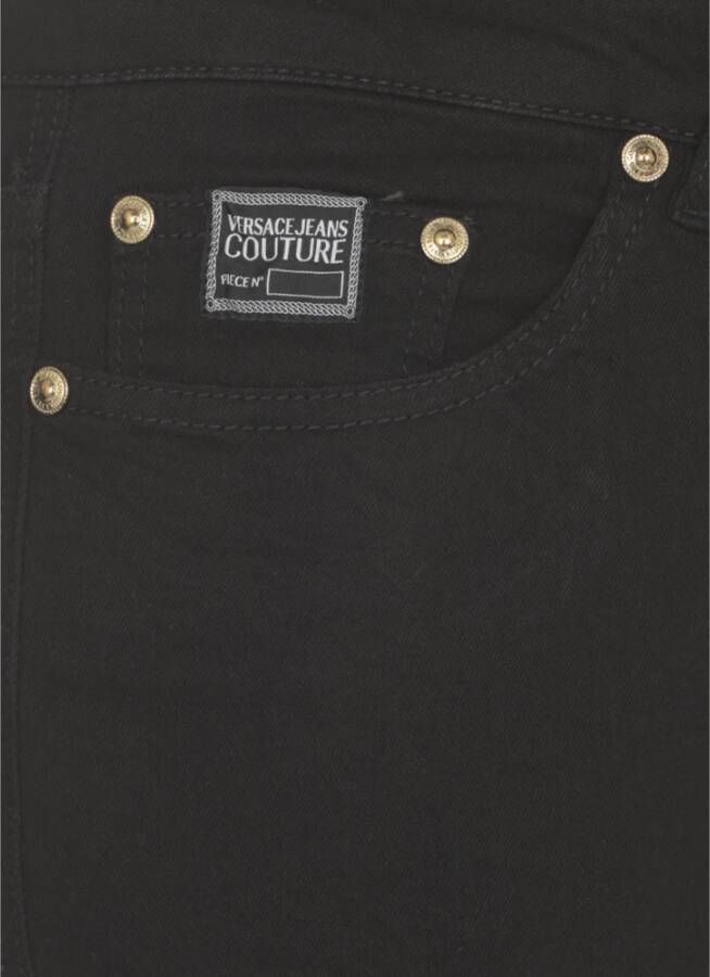 Versace Jeans Couture Zwarte katoenen jeans voor heren Black Heren