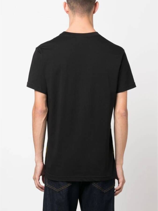 Versace Jeans Couture Zwarte T-shirts & Polos voor heren Aw23 Zwart Heren