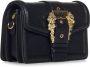 Versace Jeans Couture Zwarte schoudertas met magnetische sluiting en gouden gesp Black Dames - Thumbnail 6