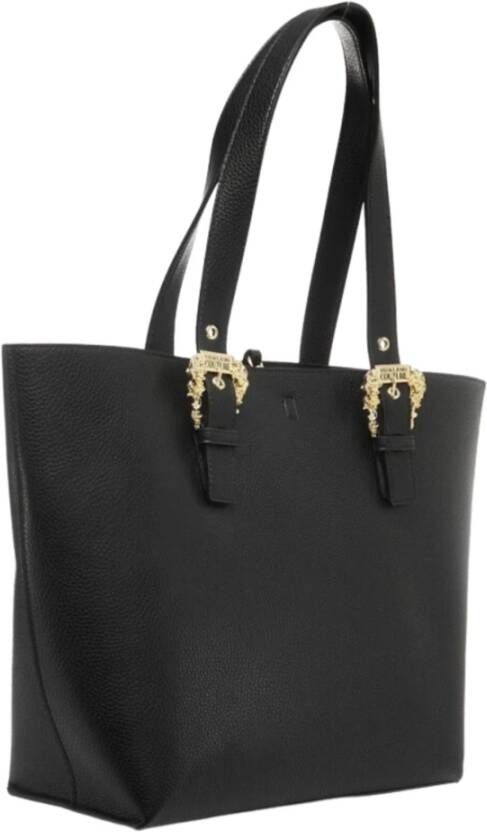 Versace Jeans Couture Zwarte tassen met barokgesp Zwart Dames