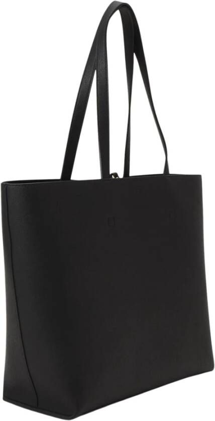 Versace Jeans Couture Zwarte tassen met D Shopping Foulard Zwart Dames