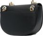 Versace Jeans Couture Ronde Schoudertas met Bedrukte Sjaal Detail en Gouden Logo Black Dames - Thumbnail 2