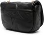 Versace Jeans Couture Zwarte Gewatteerde Schoudertas met Kettingriem Black Dames - Thumbnail 4