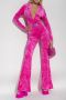 Versace Medusa Velvet Hoodie Jumpsuit Pink Dames - Thumbnail 2
