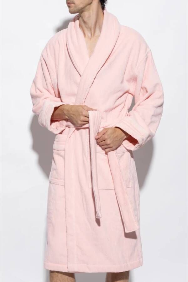 Versace Katoenen badjas Roze Heren
