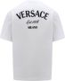 Versace Katoenen T-Shirt met Logo Borduursel White Heren - Thumbnail 1
