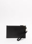Versace Zwarte Korrelige Leren Flat Clutch Tas Black Heren - Thumbnail 4