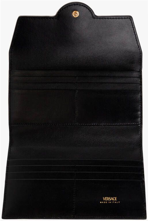 Versace La Medusa Long Wallet Bruin Dames