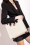 Versace Witte Tote Tas met Leren Handvatten en Schouderriem Beige Dames - Thumbnail 2