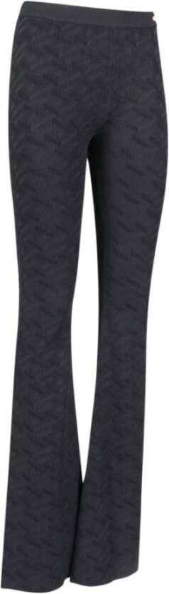 Versace Leather Trousers Zwart Dames