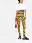 Versace Barocco Print High-Rise Leggings Yellow Dames - Thumbnail 4