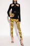 Versace Barocco Print High-Rise Leggings Yellow Dames - Thumbnail 6