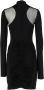 Versace Jeans Couture Koreaanse nekschede en lange mouwen met transparante dames 73Hao919-J0007 Black Zwart Dames - Thumbnail 6