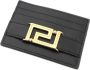 Versace Zwarte Leren Portemonnee met Greca Ketting Hardware Black Dames - Thumbnail 5