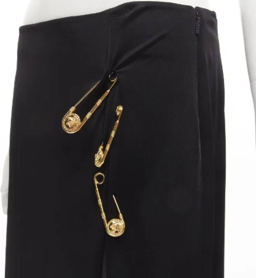 Versace Pre-owned Fabric bottoms Black Dames