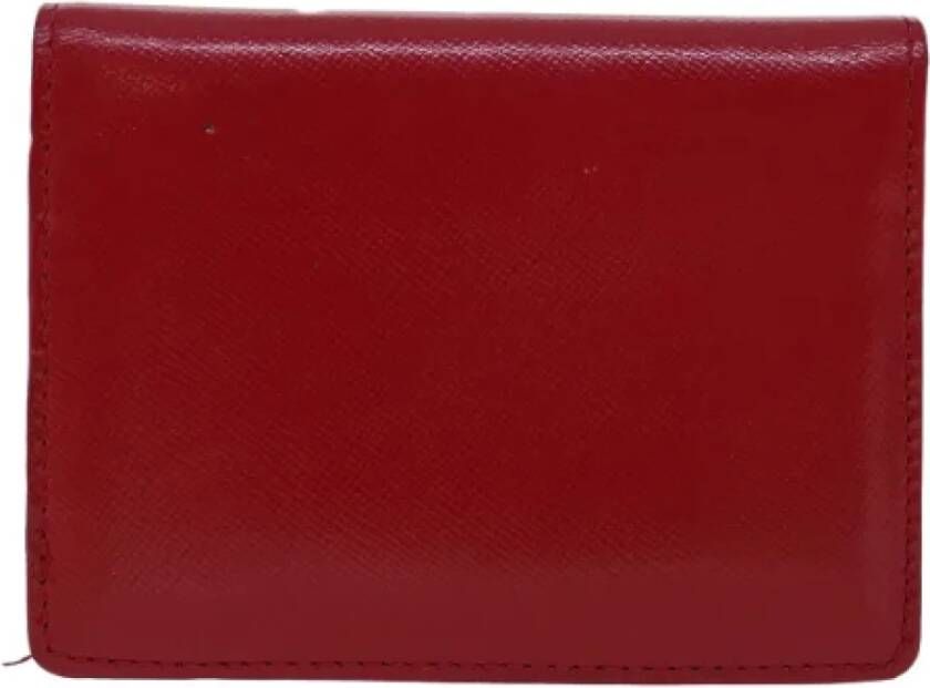 Versace Pre-owned Leather wallets Rood Dames