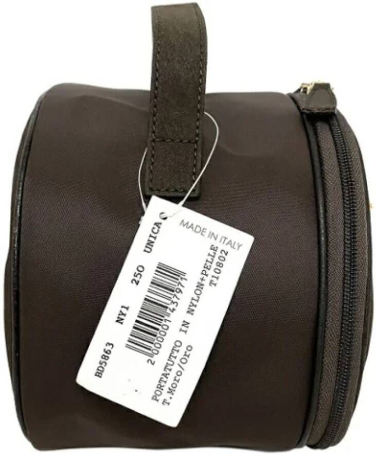 Versace Pre-owned Nylon handbags Bruin Dames