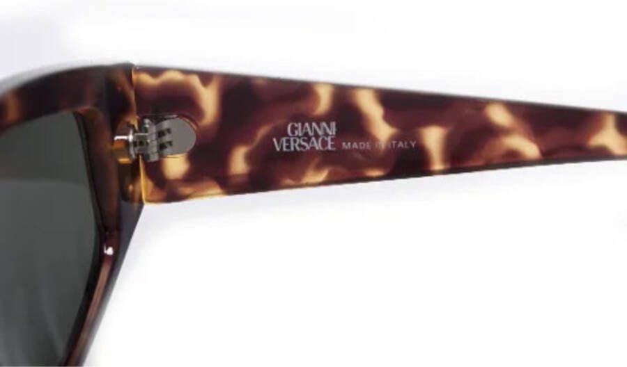 Versace Pre-owned Voldoende plastic zonnebril Bruin Dames