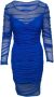 Versace Pre-owned Polyester dresses Blauw Dames - Thumbnail 2