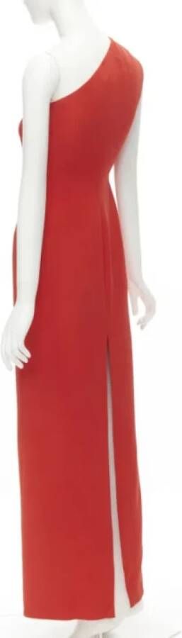 Versace Pre-owned Silk dresses Red Dames