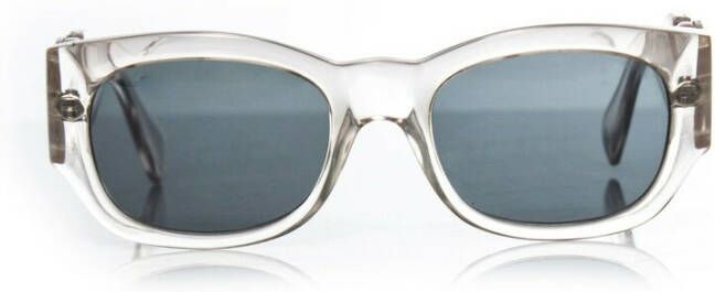 Versace Pre-owned Vintage oversized heldere zonnebril Wit Dames