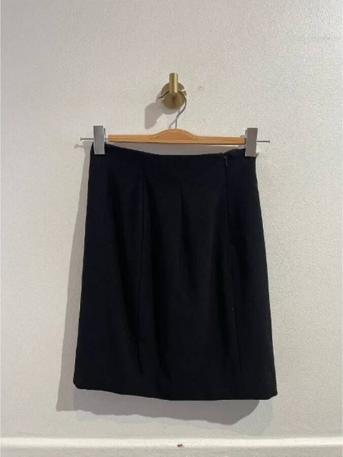 Versace Pre-owned Wool bottoms Zwart Dames