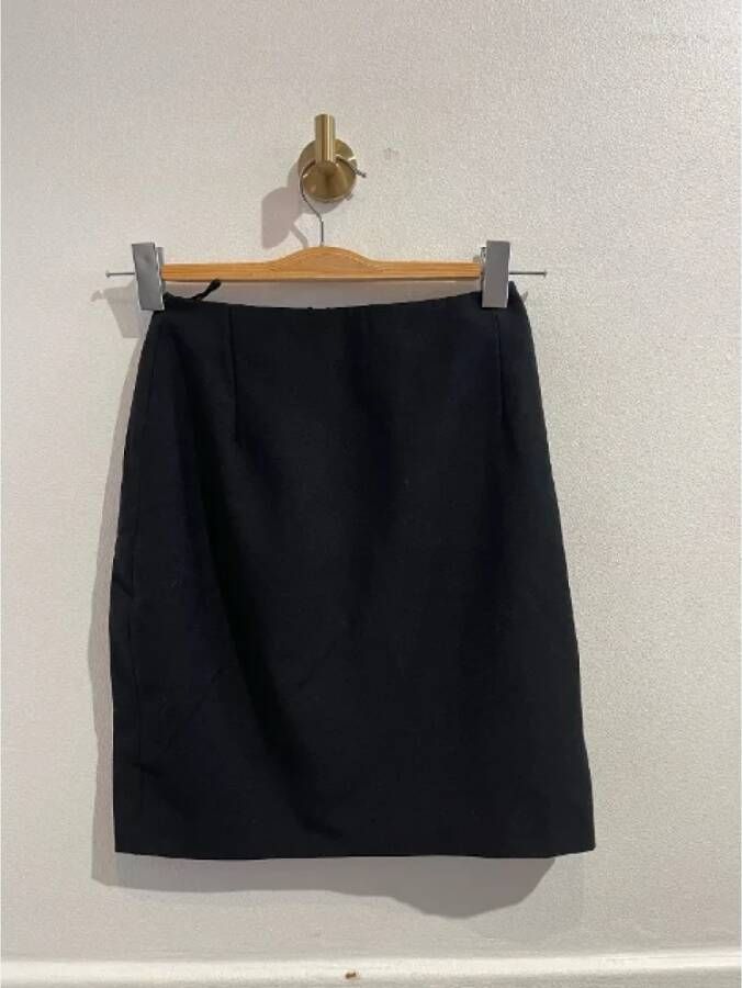 Versace Pre-owned Wool bottoms Zwart Dames
